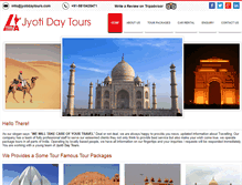 Tablet Screenshot of jyotidaytours.com